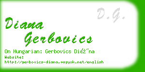 diana gerbovics business card